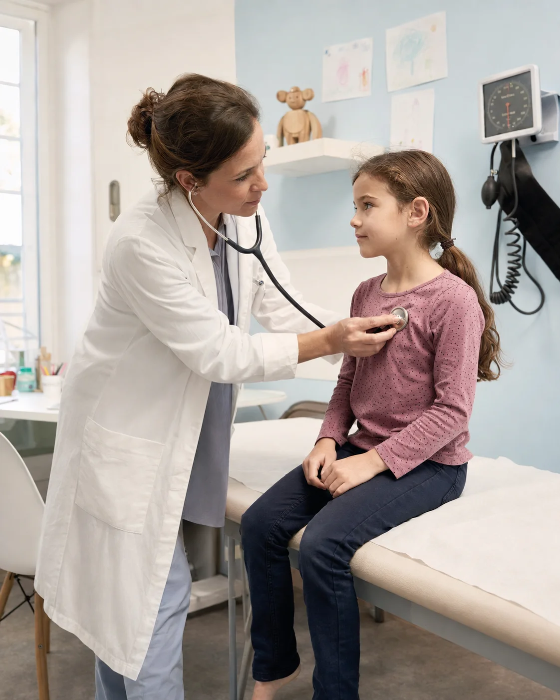 Professionnel de santé dans un cabinet médical moderne